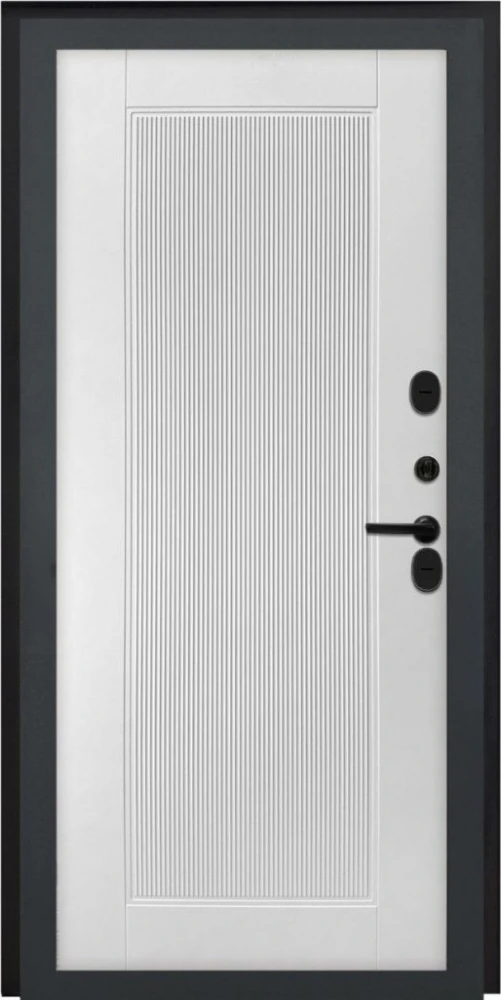 Входная дверь ДвериПРО Модель Л-49 ПВХ 10мм Астрод веллуто бьянко DPRO222712 внутренняя сторона